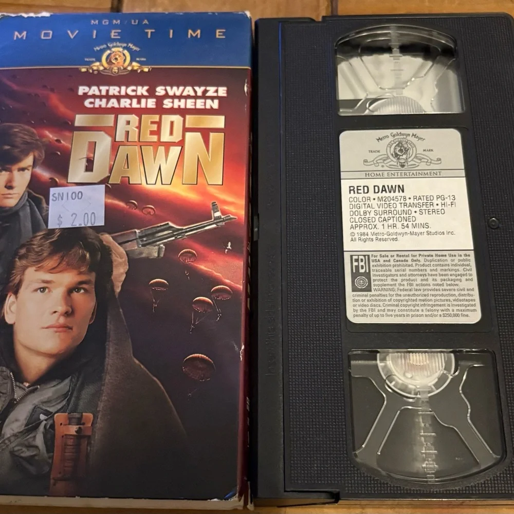 Red Dawn VHS Tape